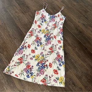 Express Size Medium Floral Vneck Knee Length Dress Women’s Cottagecore Spring